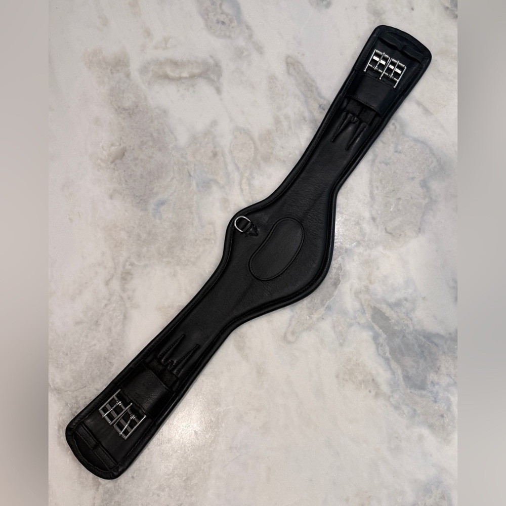 Schleese Softy Anatomical Dressage Girth 32” Black Wide Belly